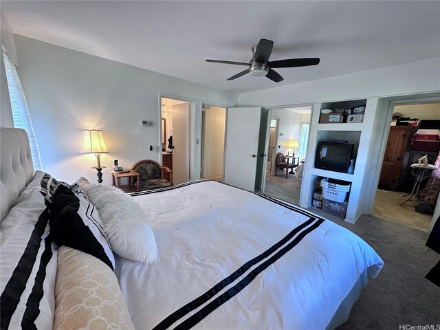 94-070 Akualele Pl, Mililani, HI 96789 - bedroom with carpet flooring and ceiling fan