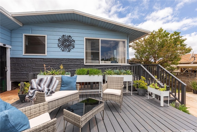 538 Akahi Pl, Lanai City, HI 96763 - deck featuring outdoor lounge area