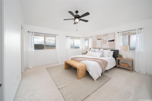 92-735 Welo St, Kapolei, HI 96707 - bedroom with light carpet and ceiling fan
