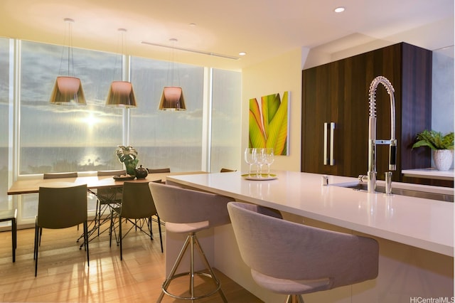1118 Ala Moana Blvd Unit 1000, Honolulu, HI 96814 - kitchen featuring light countertops, a sink, and recessed lighting