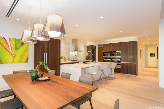 1118 Ala Moana Blvd Unit 1000, Honolulu, HI 96814 - dining space with recessed lighting and light wood-style flooring