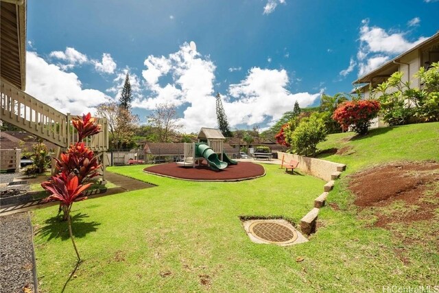 95-510 Wikao St Unit B201, Mililani, HI 96789 - view of green lawn featuring a playground