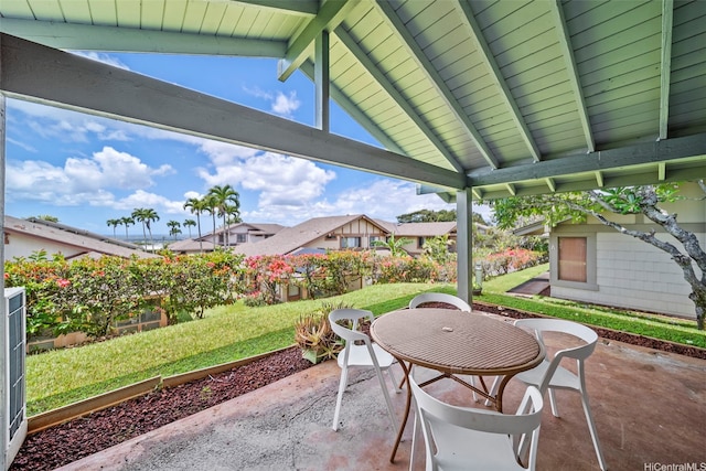 98-1712 Kaahumanu St Unit 11A, Pearl City, HI 96782 - view of patio featuring a residential view