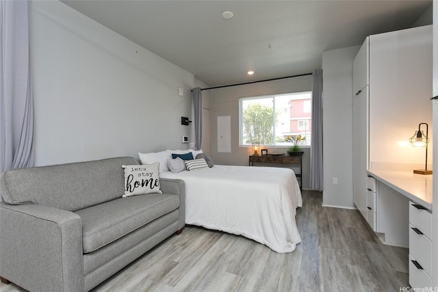 91-3575 Kamolehonua St Unit 902, Ewa Beach, HI 96706 - bedroom with light wood finished floors and recessed lighting
