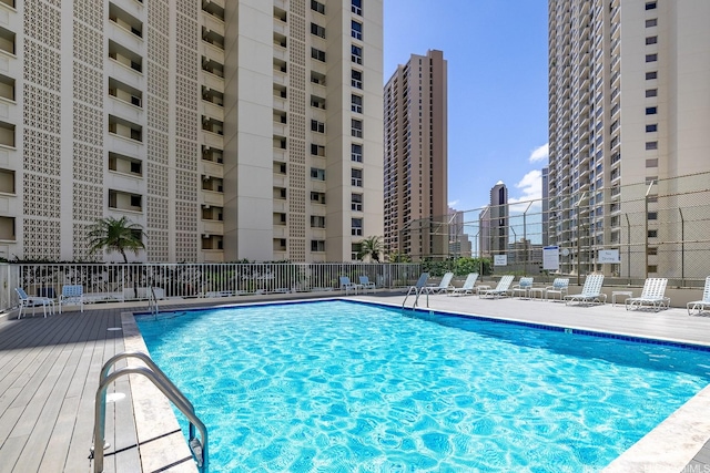469 Ena Rd Unit 901, Honolulu, HI 96815 - community pool featuring a city view