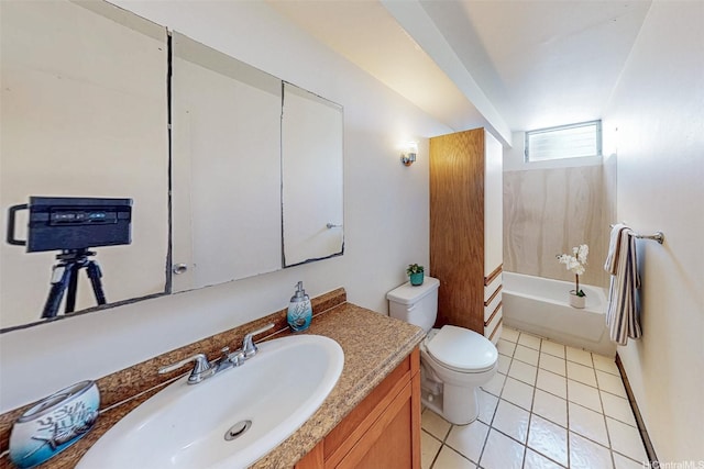 1911 Kalakaua Ave Unit 411, Honolulu, HI 96815 - full bathroom featuring toilet, vanity, and tile patterned floors