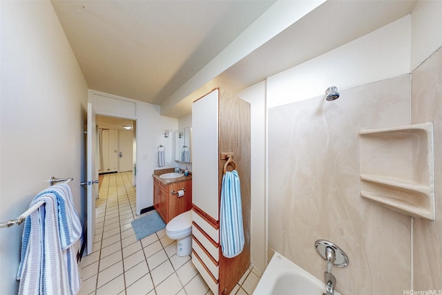 1911 Kalakaua Ave Unit 411, Honolulu, HI 96815 - bathroom featuring vanity, tile patterned floors, and  shower combination