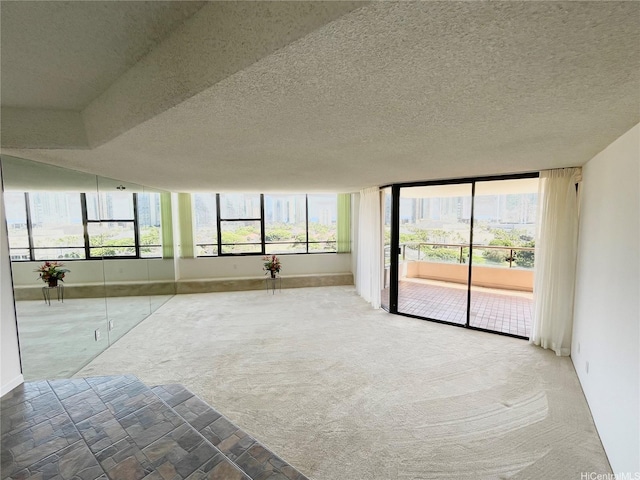 1221 Victoria St Unit 1205, Honolulu, HI 96814 - carpeted empty room with baseboards and a textured ceiling