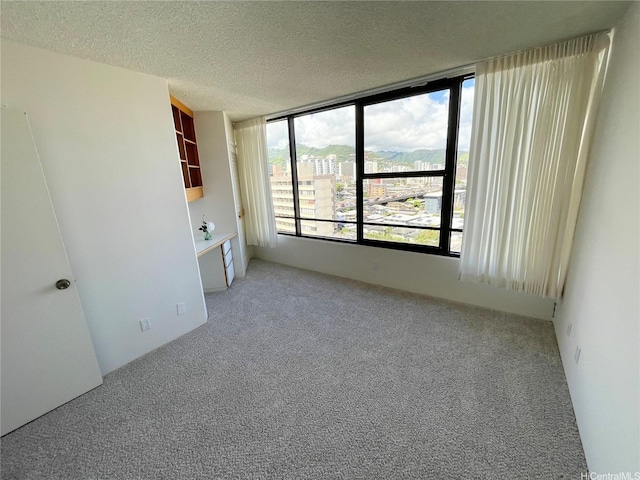1221 Victoria St Unit 1205, Honolulu, HI 96814 - empty room with carpet flooring and a textured ceiling