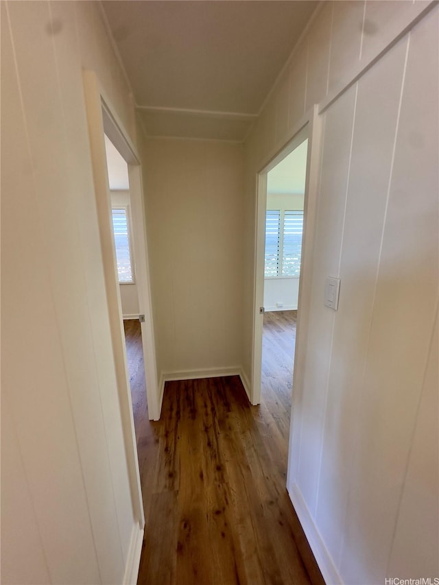 1846 Kilohi St, Honolulu, HI 96819 - hallway featuring dark wood finished floors and plenty of natural light