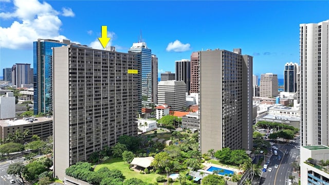 55 S Kukui St Unit D2701, Honolulu, HI 96813 - view of city skyline