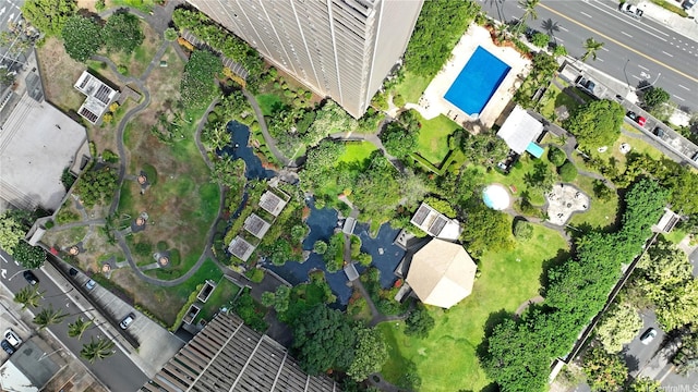 55 S Kukui St Unit D2701, Honolulu, HI 96813 - drone / aerial view of a pool area