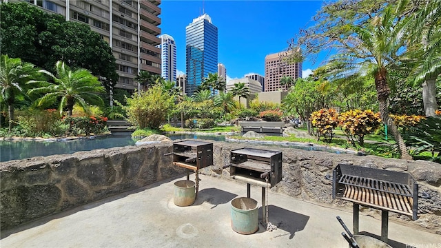 55 S Kukui St Unit D2701, Honolulu, HI 96813 - view of patio / terrace with a city view