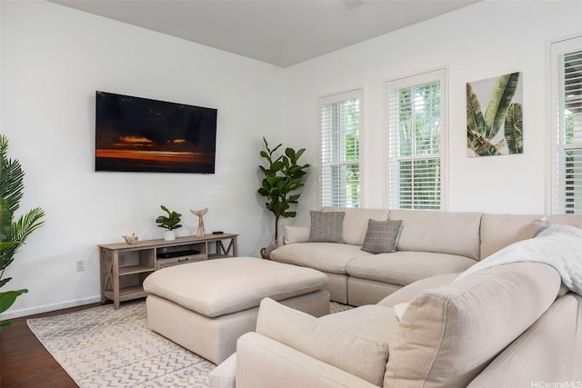92-1164 Olani St Unit 47-3, Kapolei, HI 96707 - living area featuring wood finished floors and baseboards