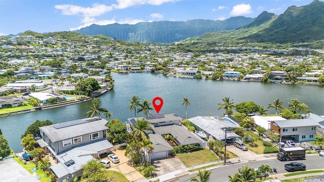 902 Wanaao Rd, Kailua, HI 96734 - aerial view of residential area with a water and mountain view