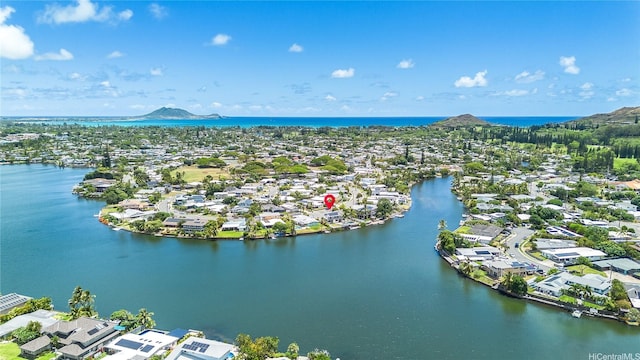 902 Wanaao Rd, Kailua, HI 96734 - aerial perspective of suburban area with a nearby body of water
