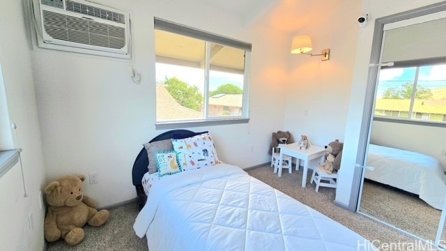 87-230 Holopono St, Waianae, HI 96792 - carpeted bedroom featuring a wall unit AC