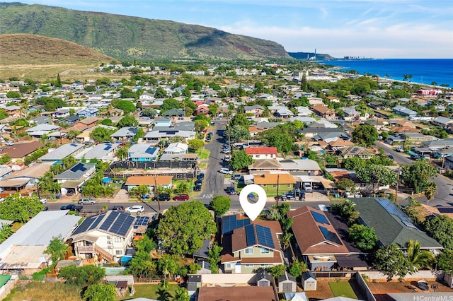 87-230 Holopono St, Waianae, HI 96792 - aerial view of residential area featuring a water and mountain view