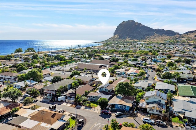 87-230 Holopono St, Waianae, HI 96792 - aerial view of residential area with a water and mountain view