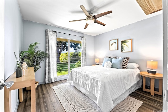 44-130 Mui Pl Unit 2605, Kaneohe, HI 96744 - bedroom featuring wood finished floors and a ceiling fan