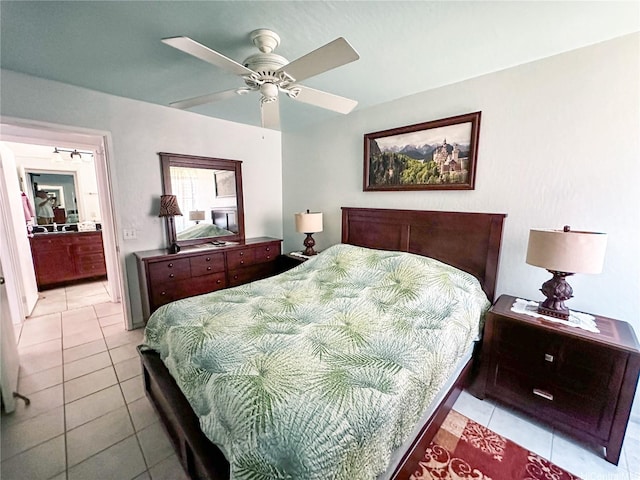 84-664 Ala Mahiku St Unit 196A, Waianae, HI 96792 - bedroom featuring tile patterned floors and a ceiling fan