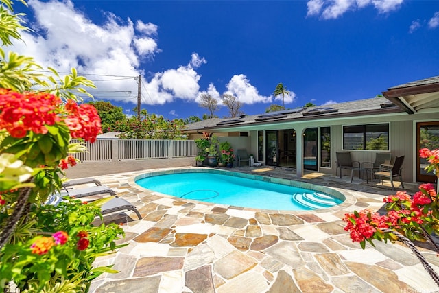 176 Kaiholu St, Kailua, HI 96734 - view of pool with a patio area and a fenced backyard