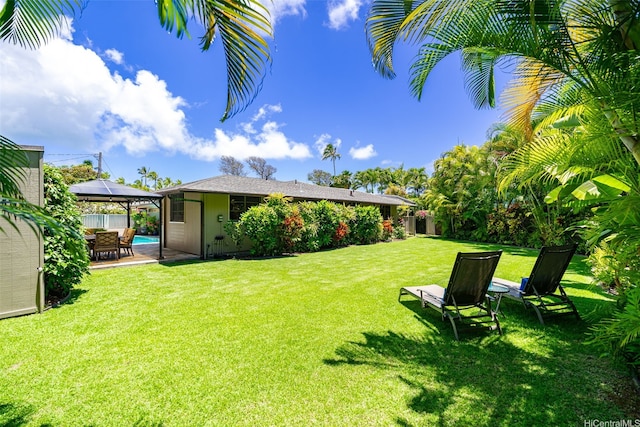 176 Kaiholu St, Kailua, HI 96734 - view of yard with a gazebo and a patio