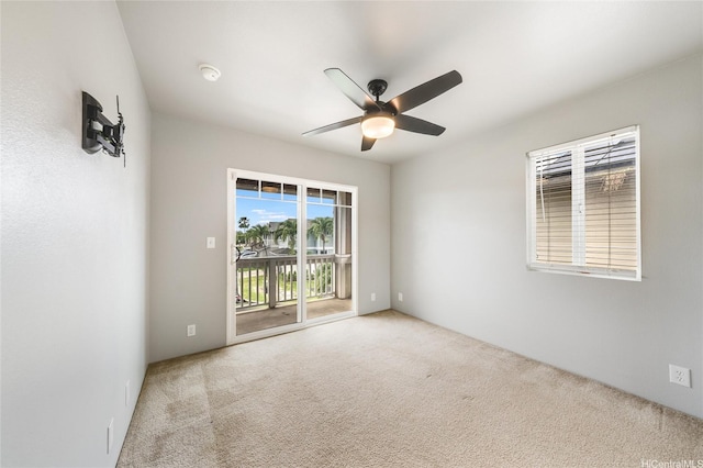 91-1200 Keaunui Dr Unit 204, Ewa Beach, HI 96706 - carpeted spare room with ceiling fan and a smoke detector
