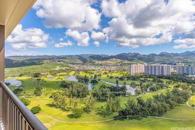 990 Ala Nanala St Unit 27D, Honolulu, HI 96818 - mountain view featuring a large body of water and a local golf course