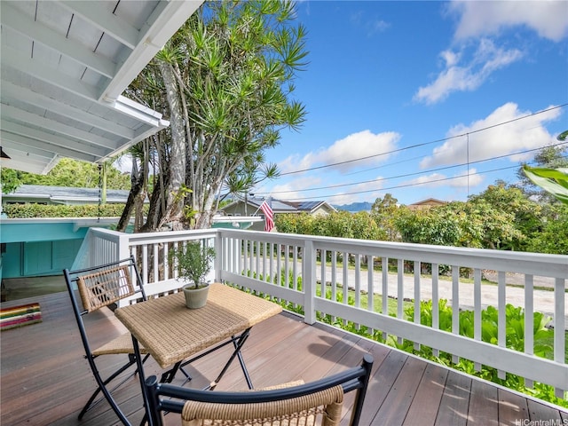 45-141A Kokokahi Pl, Kaneohe, HI 96744 - view of wooden terrace