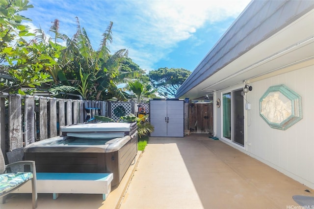 477 Opihikao Place -, Honolulu, HI 96825 - fenced backyard featuring a hot tub, a patio area, and a gate