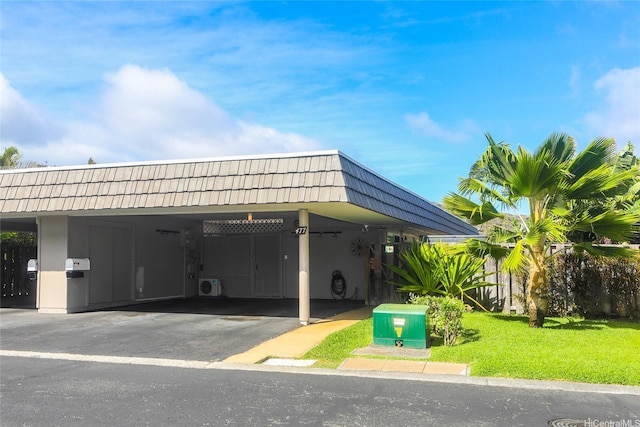 477 Opihikao Place -, Honolulu, HI 96825 - view of car parking with a carport and asphalt driveway
