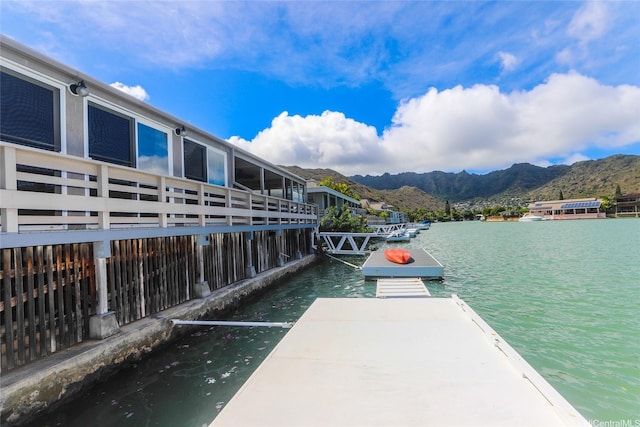477 Opihikao Place -, Honolulu, HI 96825 - dock area with a water and mountain view
