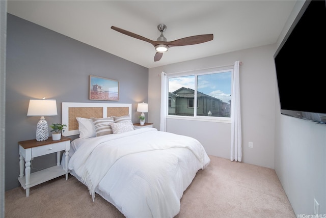 91-1160 Kamakana St Unit 608, Ewa Beach, HI 96706 - bedroom featuring light colored carpet and a ceiling fan