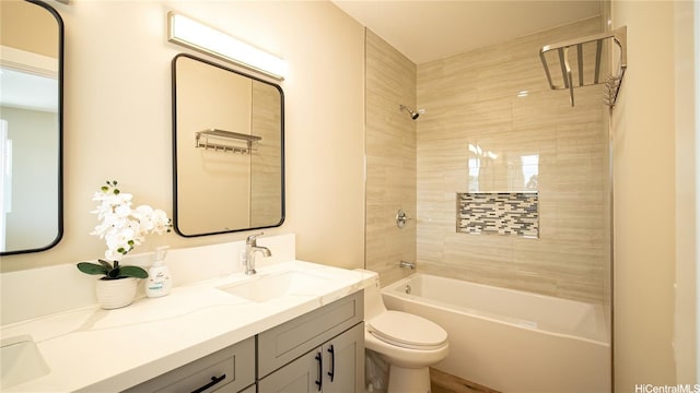 84-160 Jade St, Waianae, HI 96792 - bathroom with double vanity, washtub / shower combination, and toilet