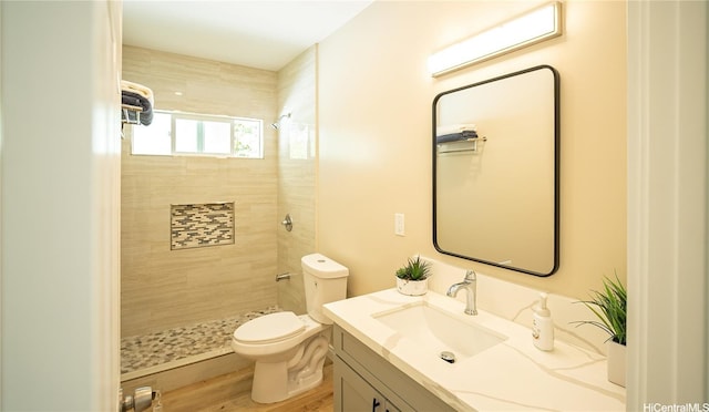 84-160 Jade St, Waianae, HI 96792 - full bathroom with a stall shower, vanity, toilet, and wood finished floors