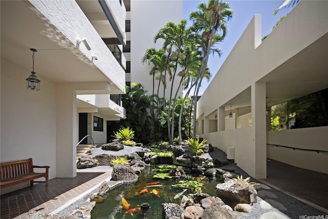 500 Lunalilo Home Rd Unit 22B, Honolulu, HI 96825 - view of yard with a small pond