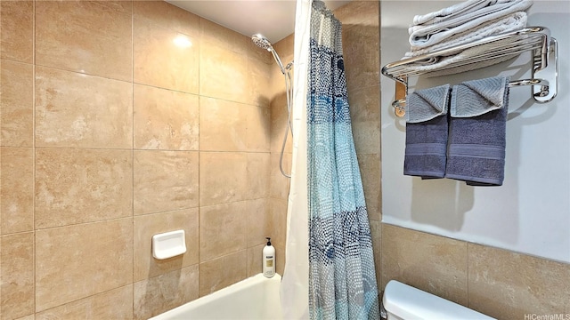 1850 Ala Moana Blvd Unit 222, Honolulu, HI 96815 - bathroom featuring shower / bath combo with shower curtain and toilet