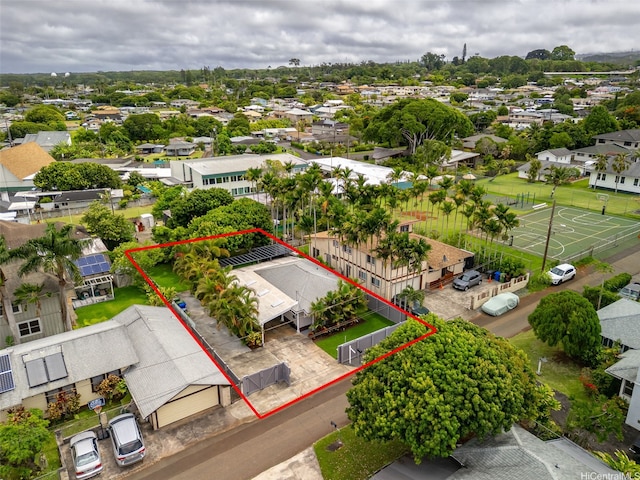 1614 Hoolulu Rd, Wahiawa, HI 96786 - aerial view of residential area featuring property boundaries highlighted