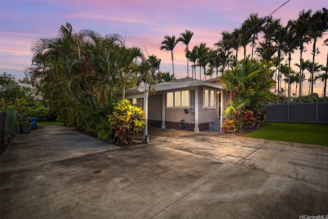 1614 Hoolulu Rd, Wahiawa, HI 96786 - view of front of house with concrete driveway