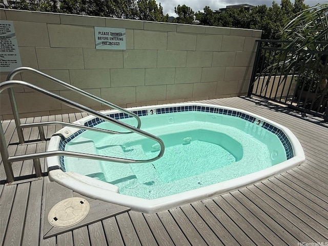 1717 Ala Wai Blvd Unit 306, Honolulu, HI 96815 - view of pool featuring a wooden deck and a community hot tub