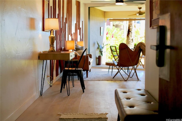 3823 Lower Honoapiilani Rd Unit 105, Lahaina, HI 96761 - hall with baseboards and light wood-style flooring
