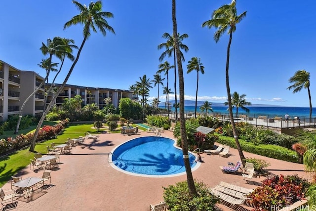 3823 Lower Honoapiilani Rd Unit 105, Lahaina, HI 96761 - community pool with a water view