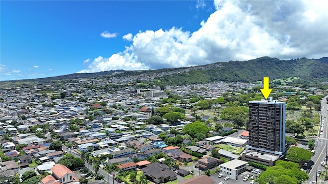 2040 Nuuanu Ave Unit 404, Honolulu, HI 96817 - bird's eye view of a mountain backdrop