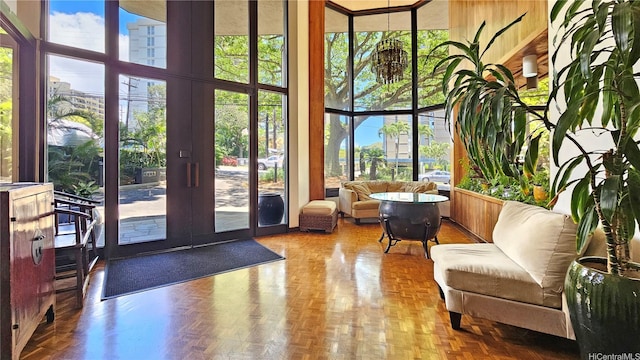 2040 Nuuanu Ave Unit 404, Honolulu, HI 96817 - building lobby with a high ceiling and a wall of windows