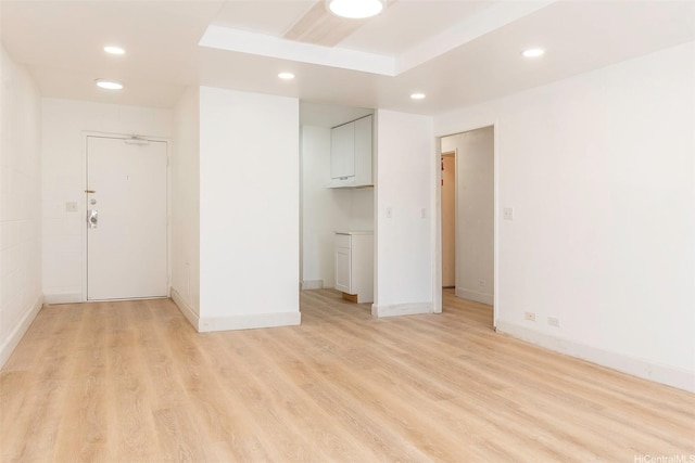 98-1040 Moanalua Rd Unit 1-201, Aiea, HI 96701 - spare room featuring recessed lighting, light wood-style floors, and baseboards