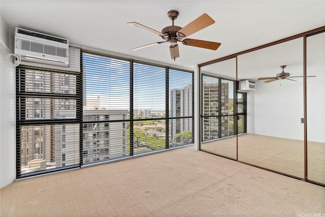 2101 Nuuanu Ave Unit I-1002, Honolulu, HI 96817 - unfurnished sunroom featuring an AC wall unit