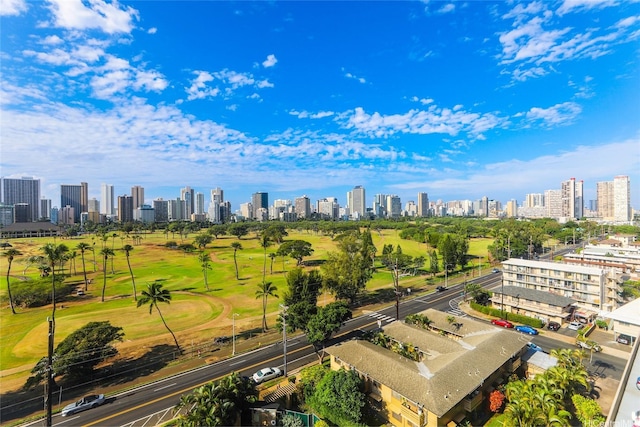 2916 Date St Unit 10I, Honolulu, HI 96816 - bird's eye view of city skyline and a golf club