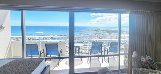 1777 Ala Moana Blvd Unit 1506, Honolulu, HI 96815 - bedroom with a water view