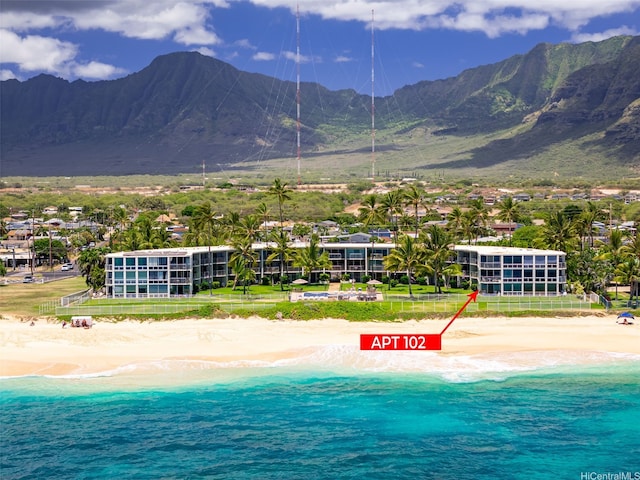 87-561 Farrington Hwy Unit 102, Waianae, HI 96792 - bird's eye view of a water and mountain view